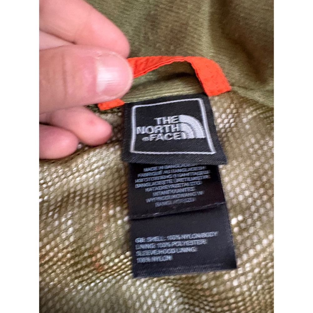 The North Face Kids HyVent Orange Hooded Rain Jacket Waterproof Shell Coat Small - Picture 4 of 9
